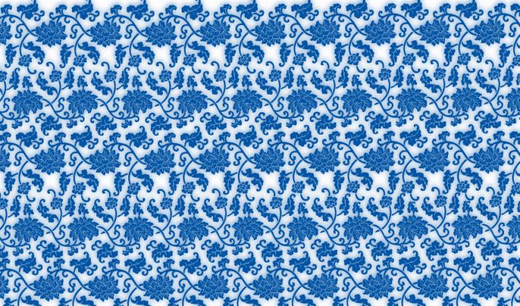 free vector Blue and White Porcelain Seamless Vector Background